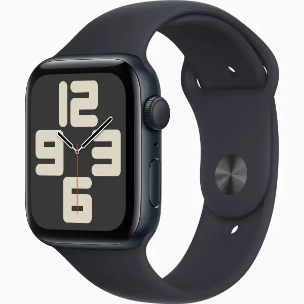 Смарт-годинник Apple Watch SE GPS 44mm Midnight Aluminum Case with Midnight Sport Band S/M (MRE73)
