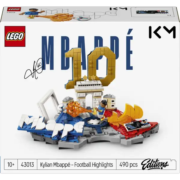 Конструктор LEGO Editions Football Кіліан Мбаппе – найкращі моменти футбольних матчів (43013)